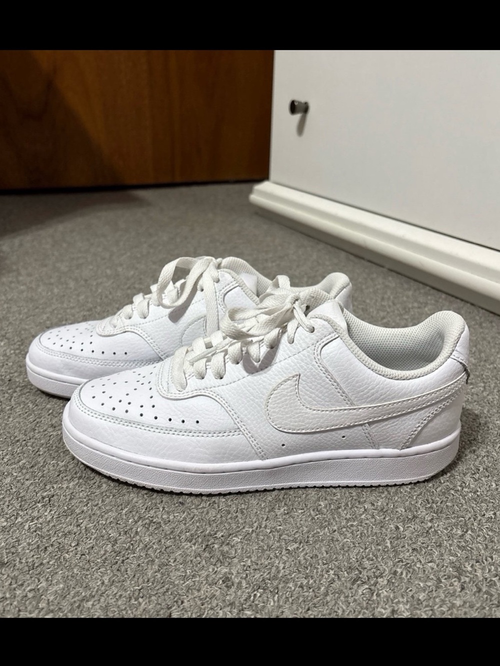 Nike White Court Vision Low Sneakers